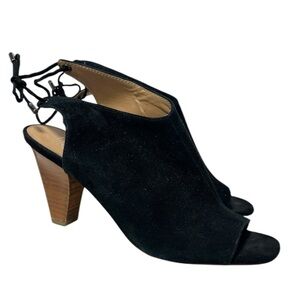 Franco Sarto Cori Suede Peep Toe Slingback 8.5